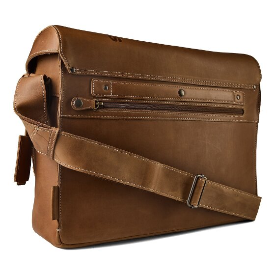 aunts & uncles Heritage Messenger Genuine Leather 41.5 cm Laptop compartment