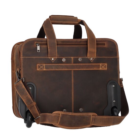 Greenburry Vintage 2 wheels Business trolley 33 cm Laptop compartment