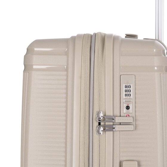 Stratic Straw T 4 wheels Trolley M 67 cm with expansion pleat