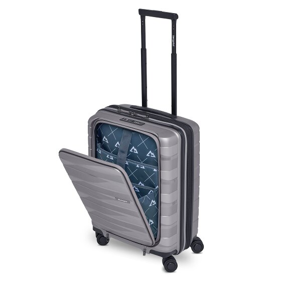 Bergpfeil Travel 4 wheels Cabin trolley 55 cm Laptop compartment with expansion pleat