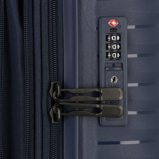 d&n Travel Line 4500 4 wheels Cabin suitcase S 55 cm Expandable