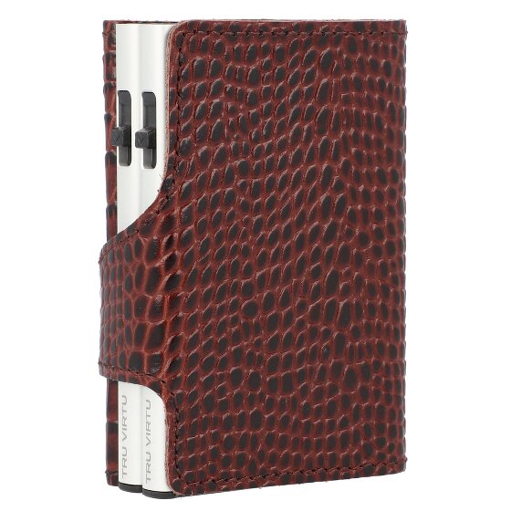 Tru Virtu Click & Slide credit card case wallet RFID leather 6.5 cm