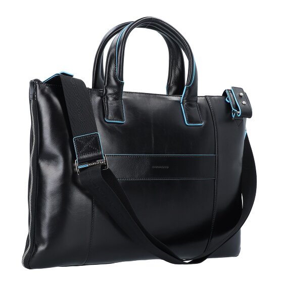 Piquadro Blue Square Briefcase Genuine Leather 42 cm Laptop compartment