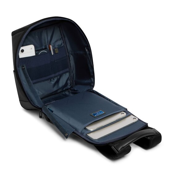 Piquadro Sync Daypack Genuine Leather 40 cm Laptop compartment