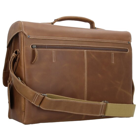 aunts & uncles Hunter Jack Messenger leather 45 cm laptop compartment