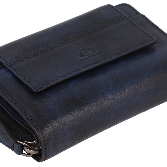 Greenburry Destressed Wallet RFID protection Leather 13.5 cm