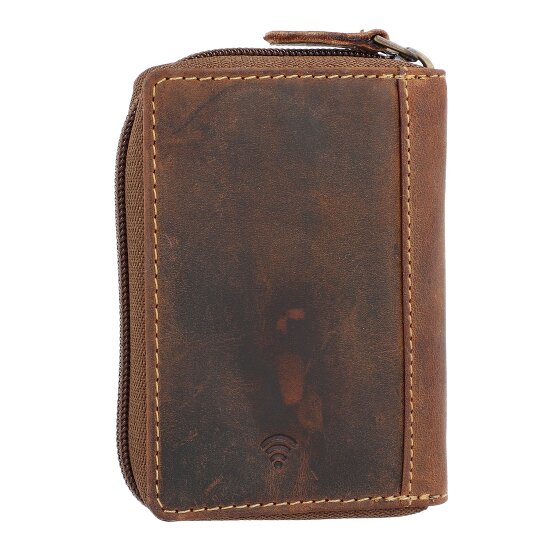 Greenburry Vintage credit card case RFID leather 7.5 cm
