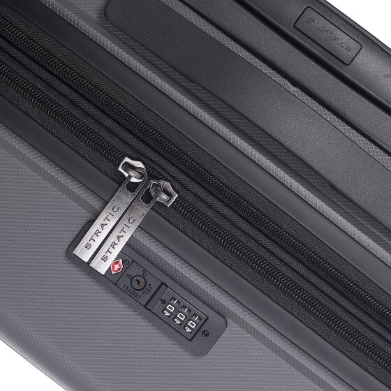 Stratic Bright+ 4 wheels Trolley M 66 cm with expansion pleat