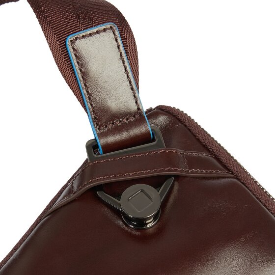 Piquadro Blue Square Shoulder bag Leather 30 cm