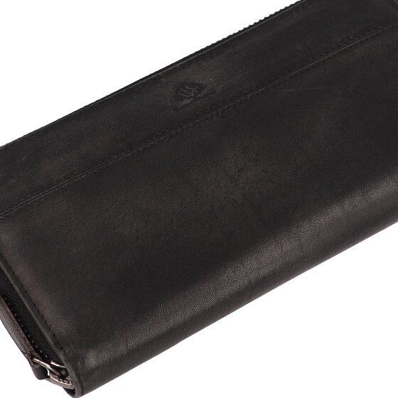 Greenburry Destressed Wallet RFID protection Leather 19 cm