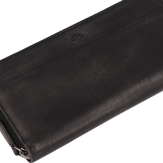Greenburry Destressed Wallet RFID protection Leather 19 cm