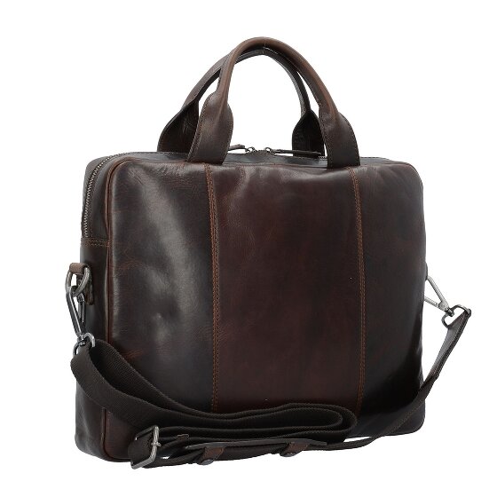 Leonhard Heyden Roma briefcase leather 37 cm laptop compartment