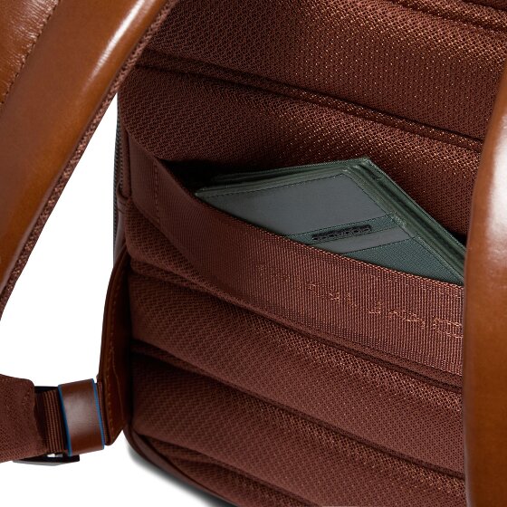 Piquadro Blue Square Daypack RFID protection Leather 37 cm Laptop compartment