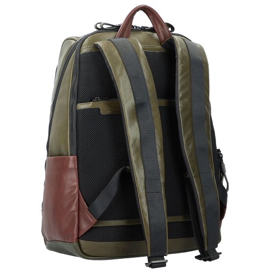 Piquadro Harper backpack RFID leather 46 cm laptop compartment