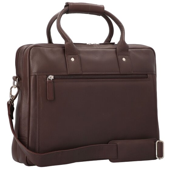 Dermata Briefcase leather 39 cm laptop compartment