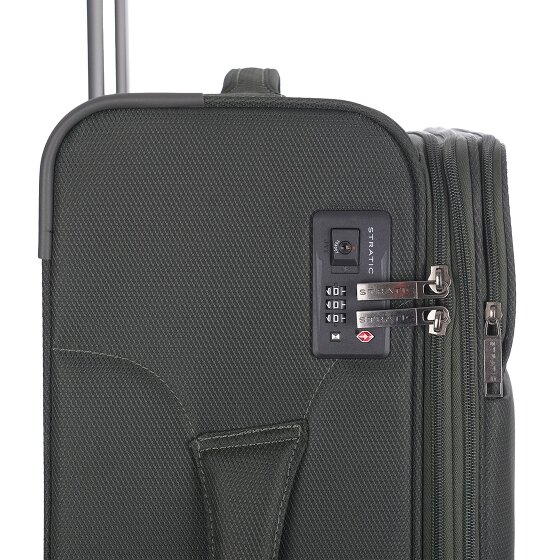Stratic Stratic Light Plus 4 wheels Trolley 68 cm with expansion pleat