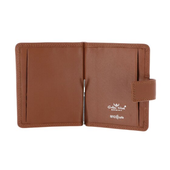 Golden Head Polo Wallet RFID protection Genuine Leather 10 cm