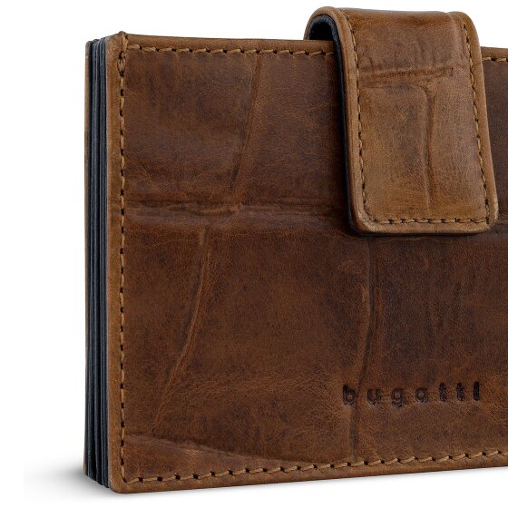 Bugatti Nevio Credit card case RFID protection Genuine Leather 11 cm