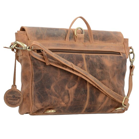 Greenburry Vintage briefcase shoulder bag backpack leather 35 cm
