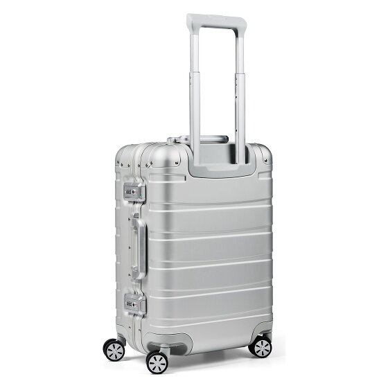 Redolz Pro Aluminum 4-wheel Cabin suitcase S, Aluminum, 55 cm