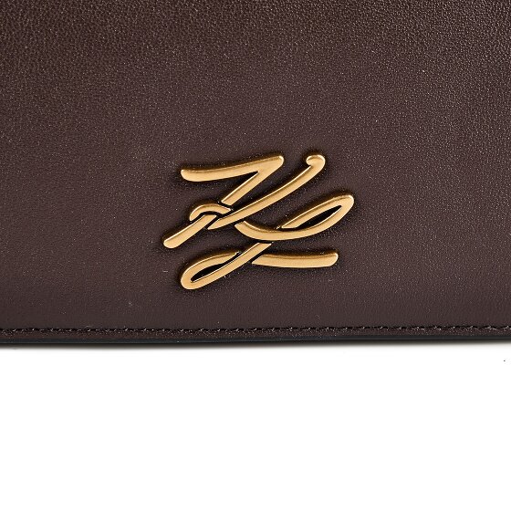 Karl Lagerfeld Autograph Shoulder Bag Genuine Leather 20.5 cm