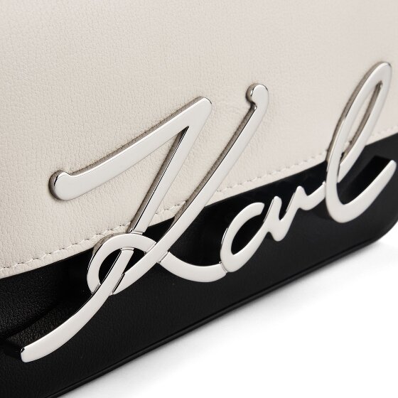 Karl Lagerfeld Signature 2.0 Shoulder Bag Genuine Leather 22 cm