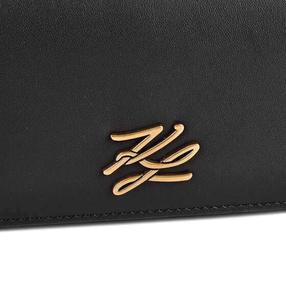 Karl Lagerfeld Autograph Shoulder Bag Genuine Leather 20.5 cm