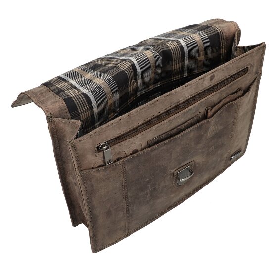 Harold's Antic College briefcase Genuine Leather 37 cm