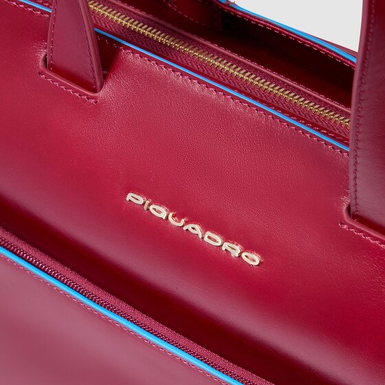 Piquadro Blue Square Shopper Bag Leather 40 cm