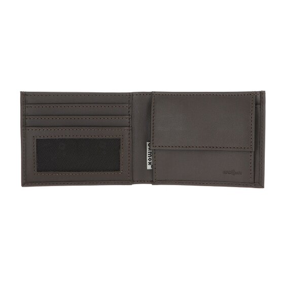 oxmox Leather Wallet RFID protection Genuine Leather 11 cm