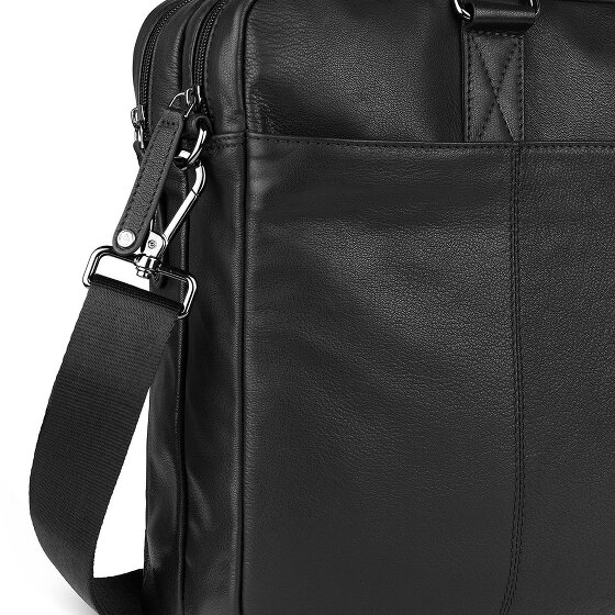 Bugatti Black Magic Briefcase Leather 40 cm Laptop compartment