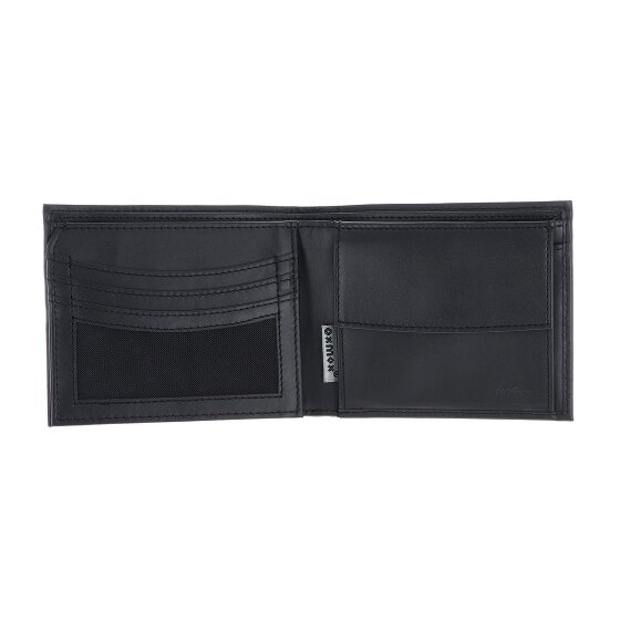 oxmox Leather Wallet RFID protection Genuine Leather 12 cm