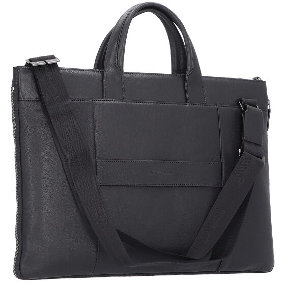 Piquadro Black Square laptop bag leather 47 cm