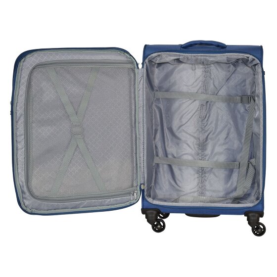 d&n Travel Line 6400 2-4 Roll Suitcase Set 3pcs.