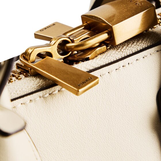 PINKO Bowling Bag Handbag Leather 21 cm