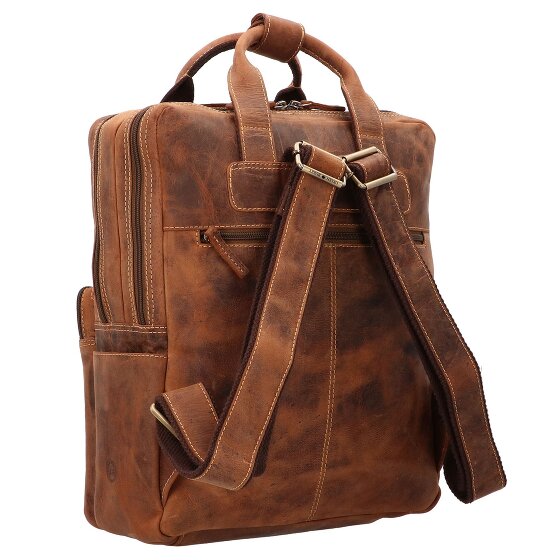 Greenburry Vintage backpack leather 38 cm laptop compartment
