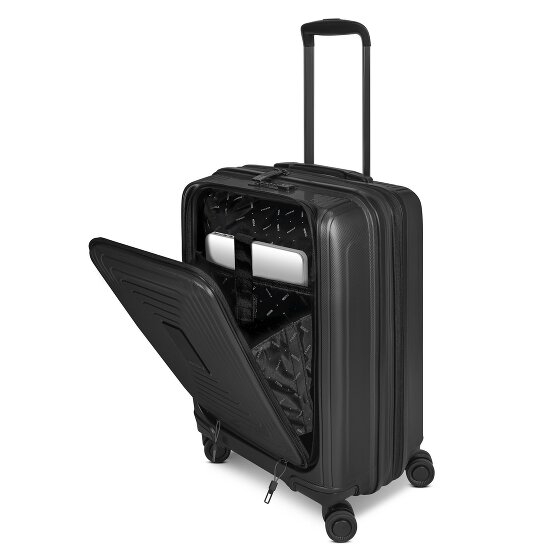 Redolz Essentials 14 4-wheel suitcase set 2 pcs. laptop compartment with expansion fold