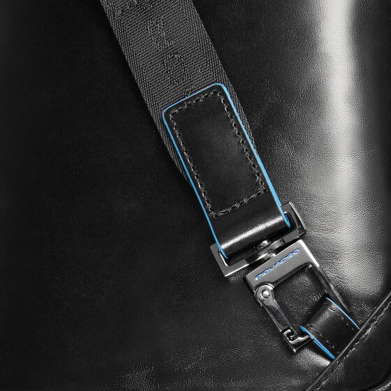 Piquadro Blue Square Mini Bag Shoulder Bag Leather 17 cm