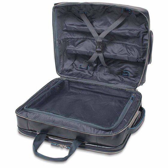 Piquadro Blue Square 2 Roll Business Trolley Leather 51 cm Laptop compartment