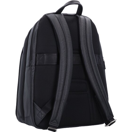 Piquadro Vibe backpack leather 43 cm laptop compartment