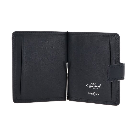 Golden Head Polo Wallet RFID protection Genuine Leather 10 cm