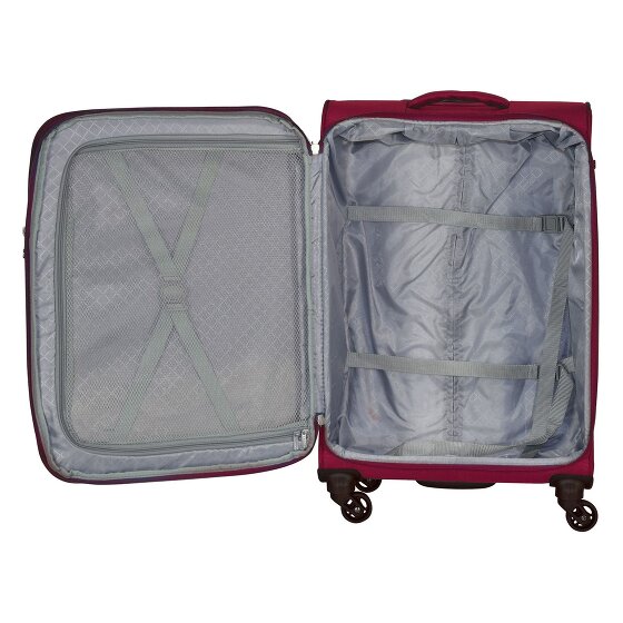 d&n Travel Line 6400 2-4 Roll Suitcase Set 3pcs.