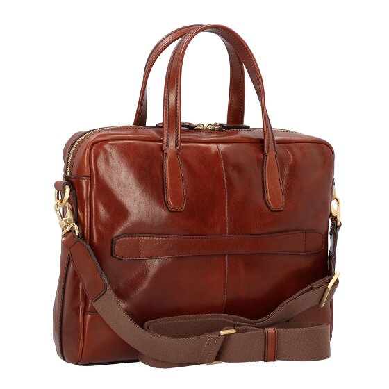 The Bridge Vespucci briefcase leather 38 cm laptop compartment