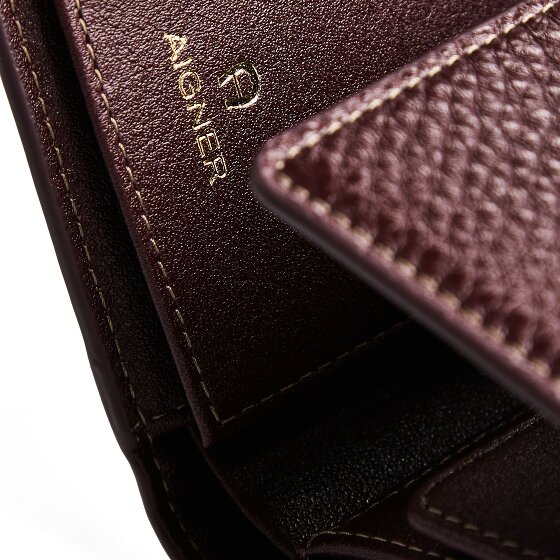 Aigner Deborah Wallet Genuine Leather 12 cm