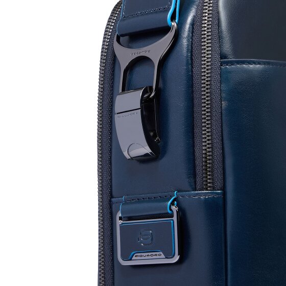 Piquadro Blue Square Briefcase Leather 39 cm Laptop compartment