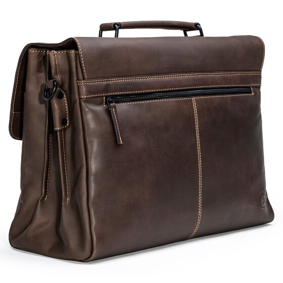 Farmhood Nashville briefcase XXL 3 compartments leather 39 cm