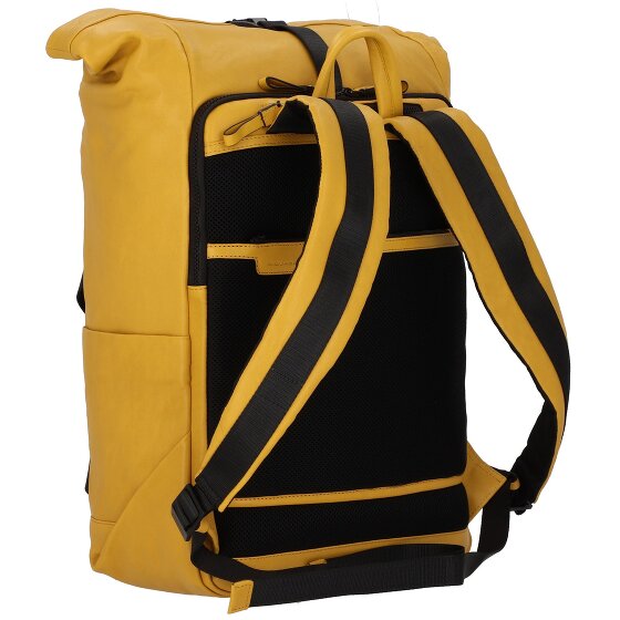 Piquadro Harper backpack leather 48 cm laptop compartment