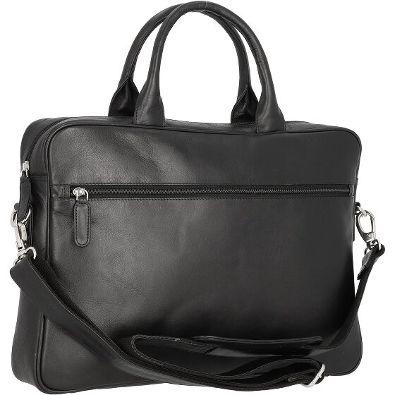 Dermata Briefcase leather 39 cm laptop compartment