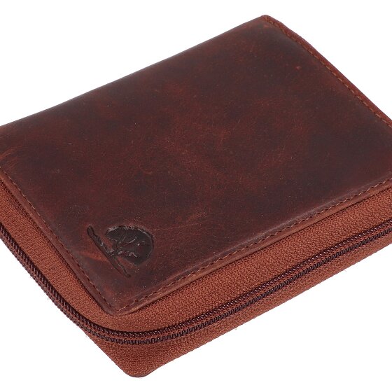 Greenburry Rugged Wallet RFID protection Genuine Leather 12.5 cm