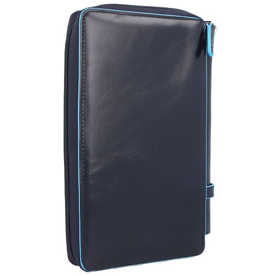 Piquadro Blue Square travel passport case leather 14 cm